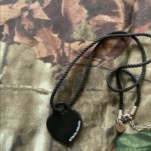 Tiffany and co black bone heart necklace. Rare